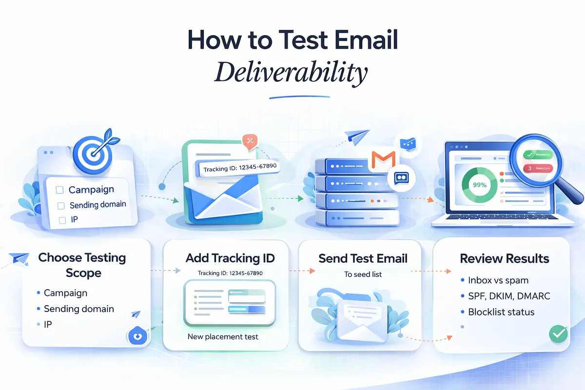 Deliverability Testing How to Test Email Deliverability: Process, Tools & Tips - RMA